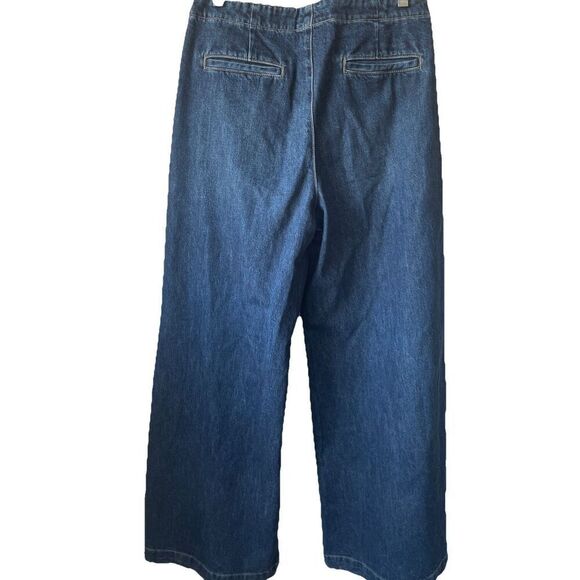 New $525 TWP Dancing in the Dark Wide Leg Trouser Jeans Size 29 - Picture 4 of 6